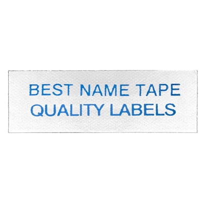 Name Tape Labels - Blue - 2 Line