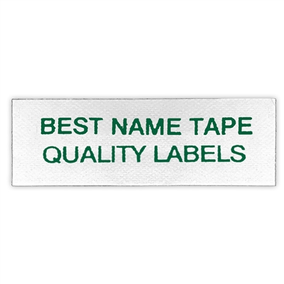 Name Tape Labels - Red - 2 Line