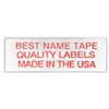 NAME TAPE LABELS - RED - 3 LINE