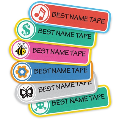 COLOR LOGOS - RECTANGLE PRESS-ON LABELS