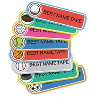 COLOR SPORTS - RECTANGLE PRESS-ON LABELS