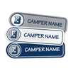 <!006>CAMP BAUERCREST - LOGO RECTANGLE PRESS-ON LABELS