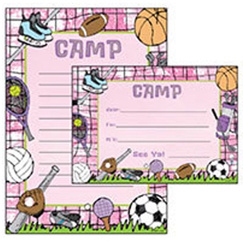 Girls sport themed stationery.