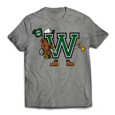 Find your CAMP SPIRIT with the Wavus Letterman T-Shirt..