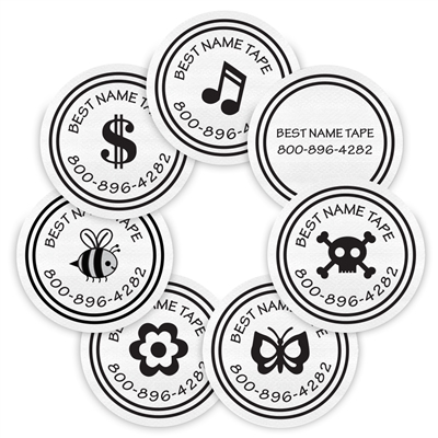 WHITE LOGOS - CIRCLE PERFORMANCE LABELS