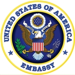 U.S. Embassy Brazil Emblem, Giannini, White House, WHGS, White House Gifts Shop