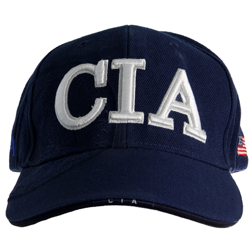 CIA, Central Intelligence Agency Hat with Embroidered Seal from the gift shop.