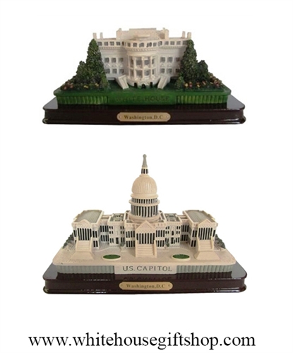 White House & United States of America Capitol Building Model,  Washington D.C.