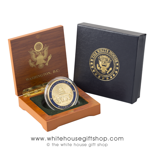 Capitol Coin in Wood Coin Case