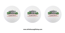 Three White House Golf Balls