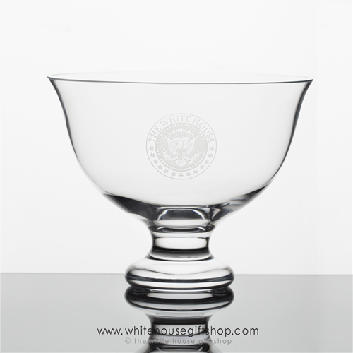 Gold Seal of the President Crystal Glass White House Dining Room Bowl from the Official White House and Historical Gift Shop-presidential glassware