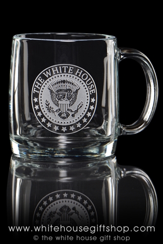 White House Seal Presidential Classic Glass Coffee Mug