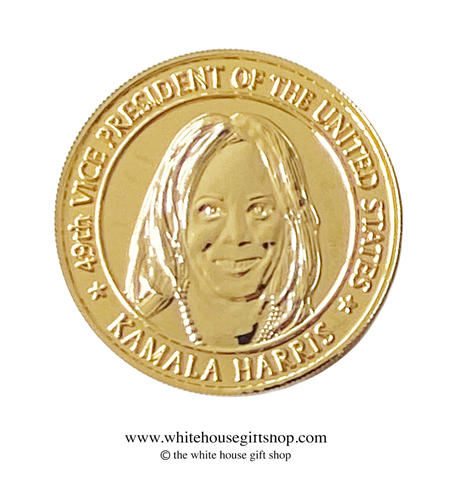 Inauguration Coin, Coins, Joseph R. Biden, 46th President of the United States, Kamala Harris, 49th Vice President, Official White House Gift Shop Est by Secret Service Agents