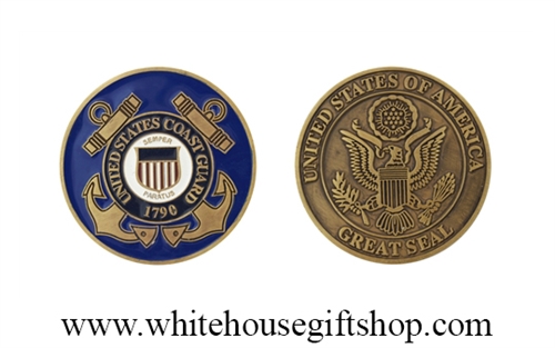 U.S. Coast Guard Challenge Coin 1.75 Inch Diameter