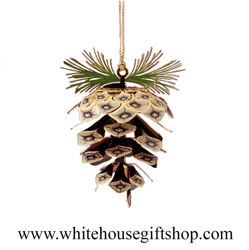 Pine Cone White House Ornament