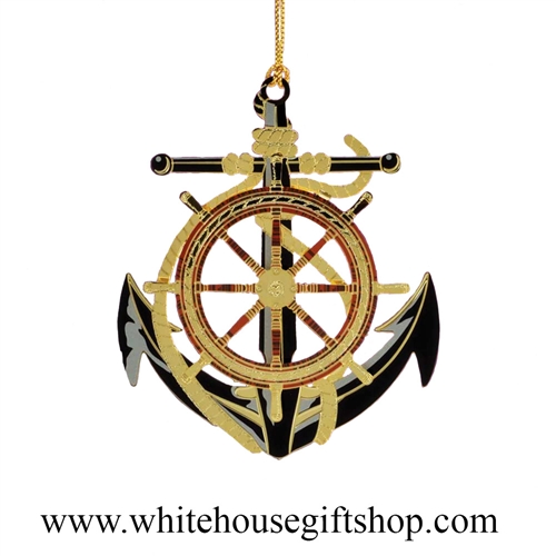 Anchor & Wheel White House Gift Shop Ornament