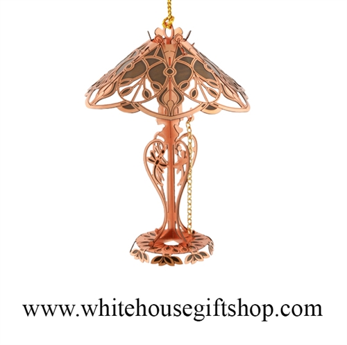 Copper Tiffany Lamp White House Gift Shop Ornament