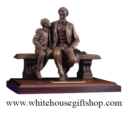 Lincoln & Tad Statue