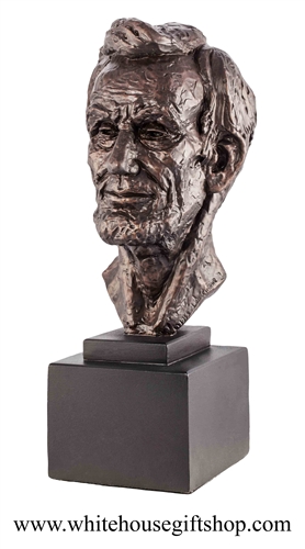 President Lincoln Finale bronze Bust 15.5"
