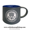 Air Force One 15 ounce, large Bistro Mug, Cup, etched in America, United States Eagle, Quality Mugs From The Official White House Gift Shop.