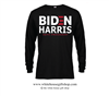 46th POTUS Joseph R. Biden & VPOTUS Kamala Harris Long Sleeve T-shirt in Black