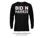 46th POTUS Joseph R. Biden & VPOTUS Kamala Harris Long Sleeve T-shirt in Black