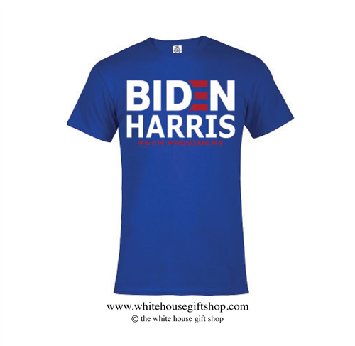 46th POTUS Joseph R. Biden & VPOTUS Kamala Harris T-Shirt in Royal Blue