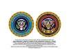 presidential election 2024 challenge coin, President Biden versus President Trump, road to the white house, historic moments coins series of official white house gift shop est. by presidential order & U.S. Secret Service