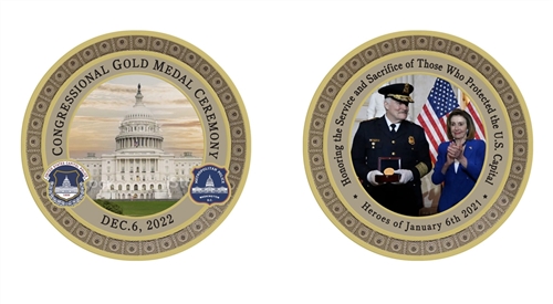 Congress Awards Gold Medals to Police Who Protected the Capitol on Jan. 6 2021