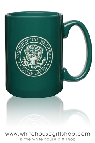 Camp David Presidential Retreat 15 ounce Mug, Etched in USA