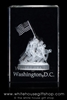 IWO JIMA Memorial Model in Crystal Optical Glass from the White House Gift Shop
