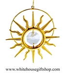 Gold Sun Ornament Swarovski Crystals