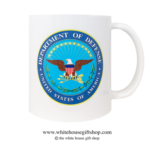 Department of Defense Coffee Mug, Presidential Joseph R. Biden Coffee Mug, Designed at Manufactured by the White House Gift Shop, Est. 1946. Made in the USA