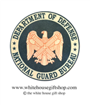 Department of Defense National Guard Coasters Set of 4, Designed at Manufactured by the White House Gift Shop, Est. 1946. Made in the USA