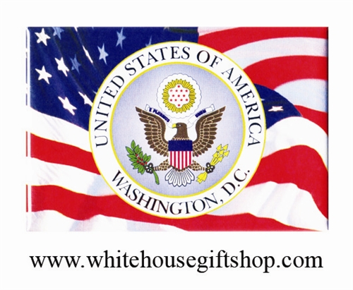 State Department Great Seal with USA Flag, Magnet