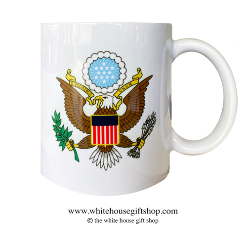 Presidential Eagle Coffee Mug, Designed at Manufactured by the White House Gift Shop, Est. 1946. Made in the USA