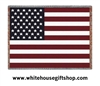American Flag Cotton Blanket, Luxury Throw, Honors American Veterans, 69 by 48 inches, 100% USA Made, Machine Wash & Dry, See Matching Pillow,  Made in the USA for the White House Gift Shop, Est 1946Â® by President Truman & Secret Service