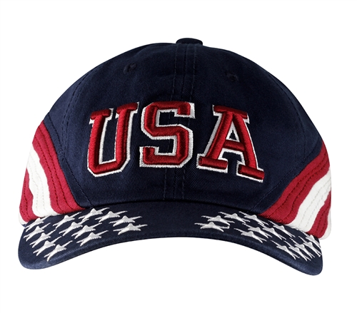 USA Cap, Patriotic Hat, Hats, American Flag caps, adjustable tab, 100% Brushed Cotton