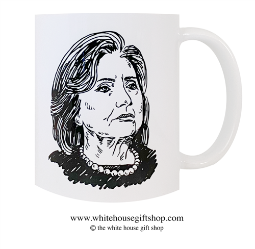 Hillary R. Clinton Coffee Mug, Designed at Manufactured by the White House Gift Shop, Est. 1946. Made in the USA