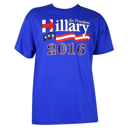 Shirt, Hillary for President 2016 T-Shirt, 100% Preshrunk Comfort Cotton