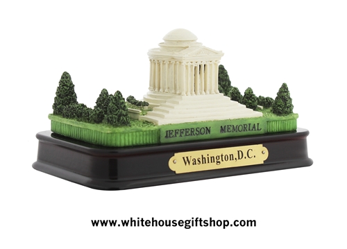 Jefferson Memorial Model, Brass Plaque, 5 1/2", Polished Base,Select Package Type