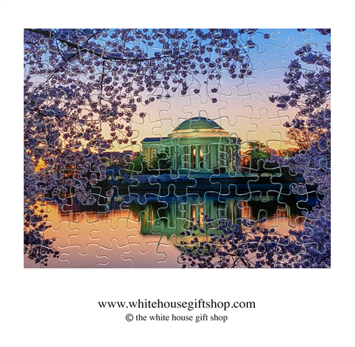 The Jefferson Memorial at Sunset, 110 Piece Jigsaw Puzzle, Made in USA!