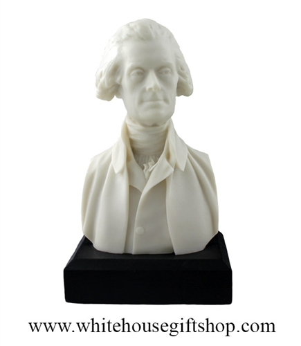 Thomas Jefferson Bust, 3rd U.S. President of the United States, 6"x 3.5''