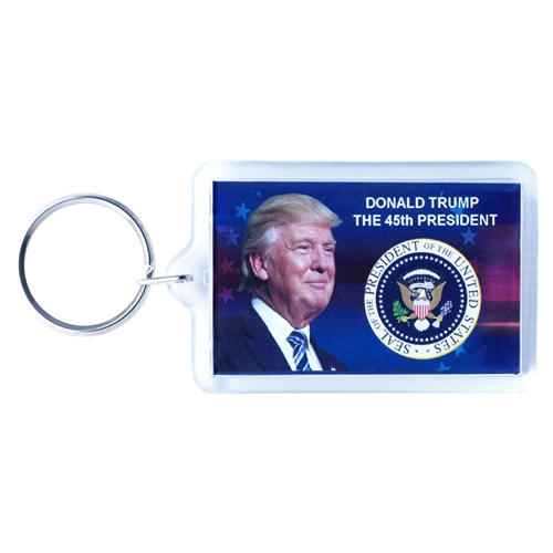 donald j. trump-inauguration-photo-photograph-keyring-key chain-seal of the president-white house gift shop-original secret service store