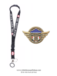 Nurses Heroes of COVID-19, Gold Pin for Lanyard, Uniform, or Lapel. Designed by graphic artist Anthony F. Giannini for the original Secret Service White House Gift Shop.