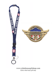 Doctors Heroes of COVID-19, Gold Pin for Lanyard, Uniform, or Lapel. Designed by artist Anthony Giannini for the original Secret Service White House Gift Shop.