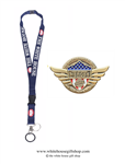 Front Line Workers Heroes of COVID-19, Gold Pin for Lanyard, Uniform, or Lapel. Designed by artist Anthony Giannini for the original Secret Service White House Gift Shop.