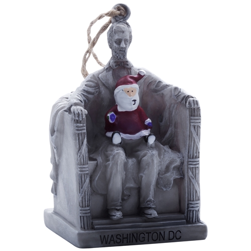 Santa and President Lincoln Ornament from the White House Gift Shop