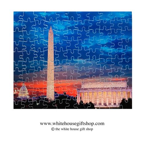 The Washington Monuments, 110 Piece Jigsaw Puzzle, Made in USA!