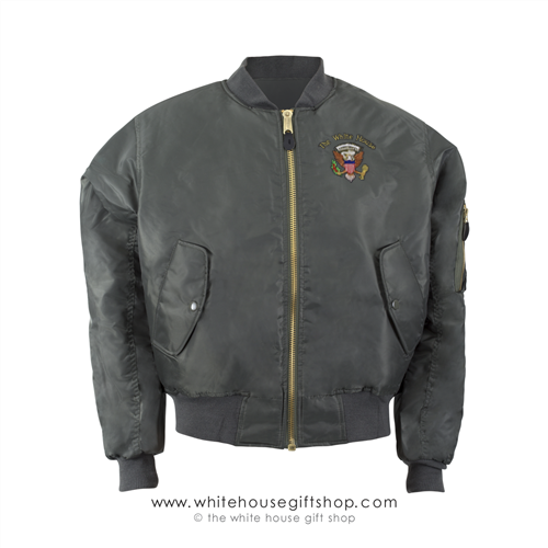 White House Presidential Eagle Seal Bomber Jacket, OD GREEN